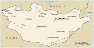 Map of Mongolia